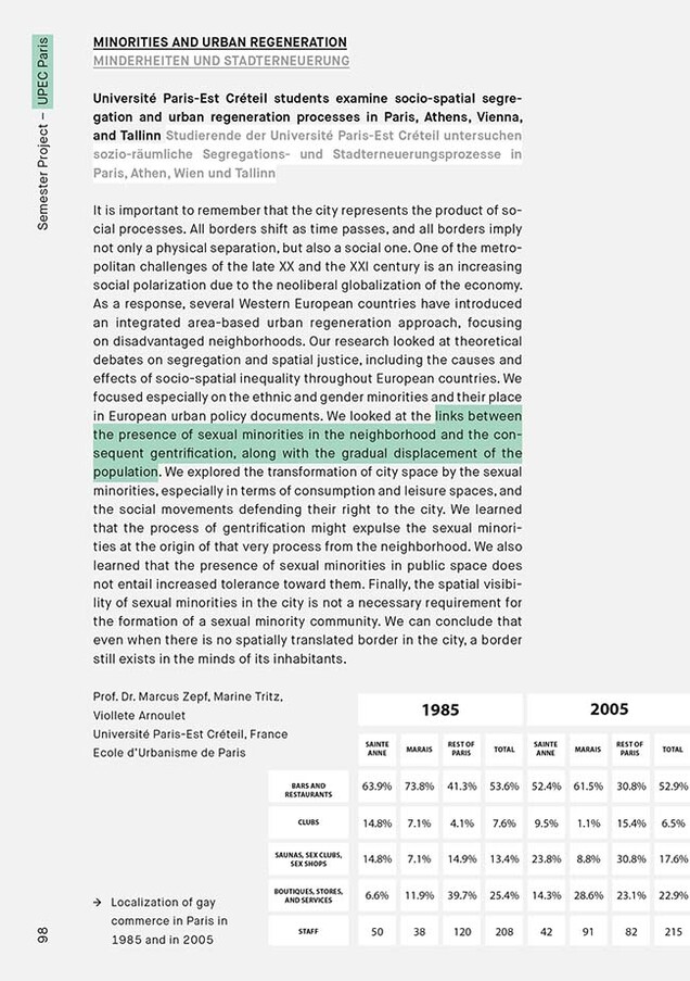 Minorities and Urban Regeneration